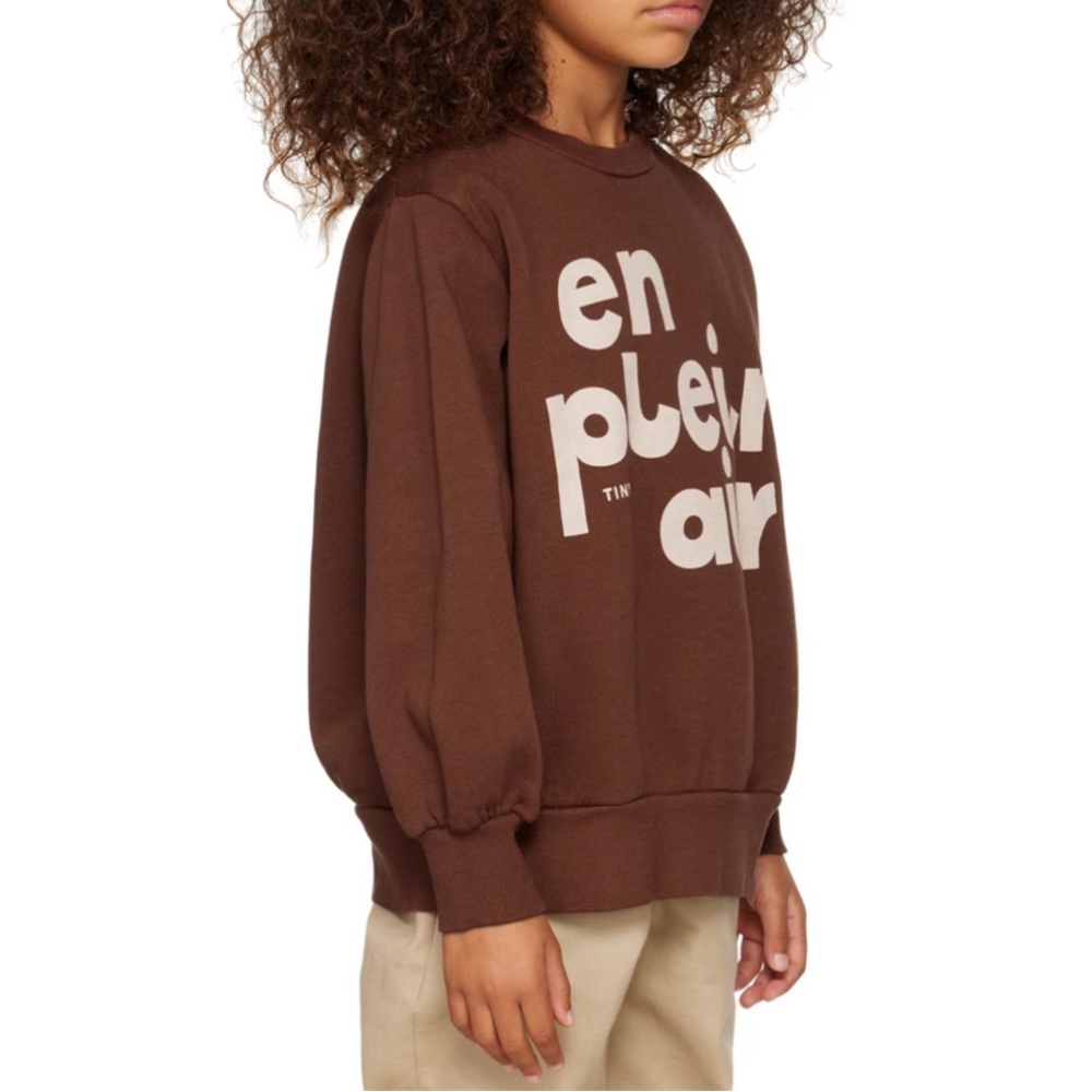 TINYCOTTONS EUC Kids Brown 'En Plein Air' Sweatshirt 12Y